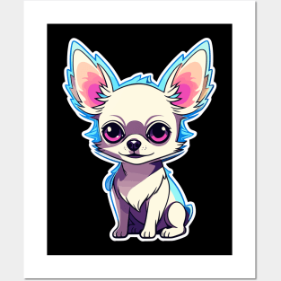 Chihuahua Dog Illustration Posters and Art